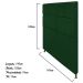 Cabeceira Estofada Damares 140 cm Casal Com Botonê  Suede Verde - Amarena Móveis