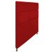 Cabeceira Estofada Damares 140 cm Casal Com Botonê  Suede Vermelho - Amarena Móveis