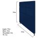 Cabeceira Estofada Damares 160 cm Queen Size Com Botonê Suede Azul Marinho - Amarena Móveis