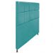 Cabeceira Estofada Damares 160 cm Queen Size Com Botonê Suede Azul Turquesa - Amarena Móveis