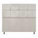 Cabeceira Estofada Damares 160 cm Queen Size Com Botonê Suede Bege - Amarena Móveis