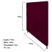 Cabeceira Estofada Damares 160 cm Queen Size Com Botonê Suede Bordô - Amarena Móveis
