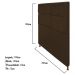 Cabeceira Estofada Damares 160 cm Queen Size Com Botonê Suede Marrom - Amarena Móveis