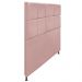 Cabeceira Estofada Damares 160 cm Queen Size Com Botonê Suede Rosê - Amarena Móveis