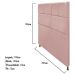 Cabeceira Estofada Damares 160 cm Queen Size Com Botonê Suede Rosê - Amarena Móveis