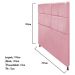 Cabeceira Estofada Damares 160 cm Queen Size Com Botonê Suede Rosa Bebê - Amarena Móveis
