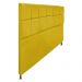 Cabeceira Estofada Damares 195 cm King Size Com Botonê Suede Amarelo - Amarena Móveis