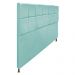 Cabeceira Estofada Damares 195 cm King Size Com Botonê Suede Azul Tiffany - Amarena Móveis