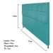 Cabeceira Estofada Damares 195 cm King Size Com Botonê Suede Azul Turquesa - Amarena Móveis