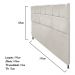 Cabeceira Estofada Damares 195 cm King Size Com Botonê Suede Bege - Amarena Móveis