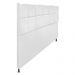 Cabeceira Estofada Damares 195 cm King Size Com Botonê Suede Branco - Amarena Móveis