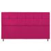 Cabeceira Estofada Damares 195 cm King Size Com Botonê Suede Pink - Amarena Móveis