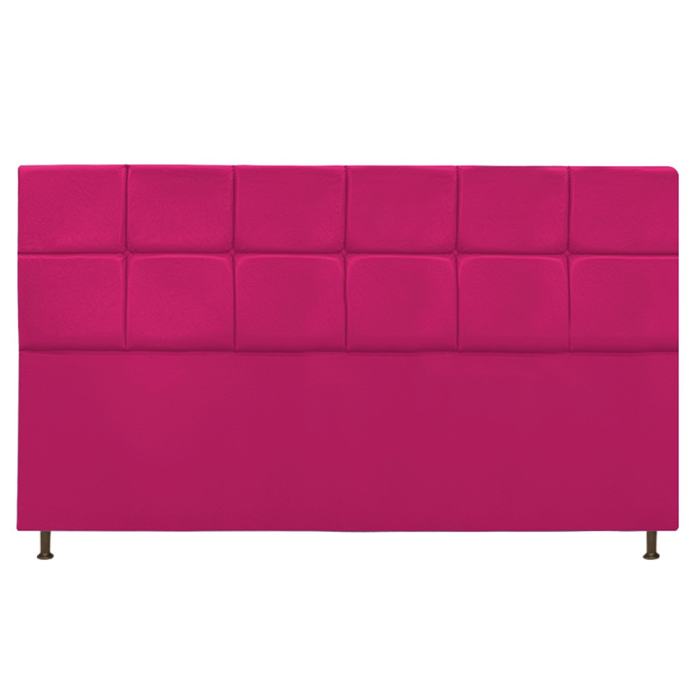 Cabeceira Estofada Damares 195 cm King Size Com Botonê Suede Pink - Amarena Móveis