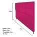 Cabeceira Estofada Damares 195 cm King Size Com Botonê Suede Pink - Amarena Móveis