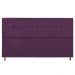 Cabeceira Estofada Damares 195 cm King Size Com Botonê Suede Roxo - Amarena Móveis