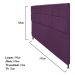 Cabeceira Estofada Damares 195 cm King Size Com Botonê Suede Roxo - Amarena Móveis