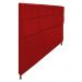 Cabeceira Estofada Damares 195 cm King Size Com Botonê Suede Vermelho - Amarena Móveis