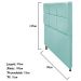 Cabeceira Estofada Damares 90 cm Solteiro Com Botonê  Suede Azul Tiffany - Amarena Móveis