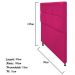 Cabeceira Estofada Damares 90 cm Solteiro Com Botonê  Suede Pink - Amarena Móveis