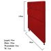 Cabeceira Estofada Damares 90 cm Solteiro Com Botonê  Suede Vermelho - Amarena Móveis