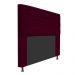 Cabeceira Estofada Turim 140 cm Casal  Suede Bordô - Amarena Móveis