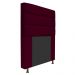 Cabeceira Estofada Turim 90 cm Solteiro  Suede Bordô - Amarena Móveis