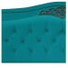 Cabeceira Estofada Yasmim 140 cm Casal Suede Azul Turquesa - Amarena Móveis
