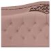 Cabeceira Estofada Yasmim 140 cm Casal Suede Rosê - Amarena Móveis
