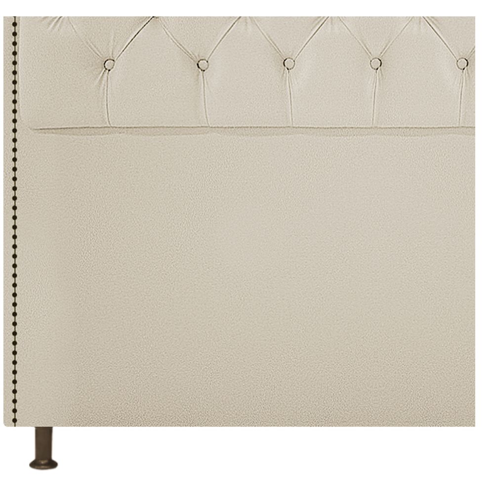 Cabeceira Estofada Yasmim 160 cm Queen Size Corano Bege - Amarena Móveis