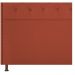 Cabeceira Estofada Yasmim 160 cm Queen Size Suede Terracota - Amarena Móveis