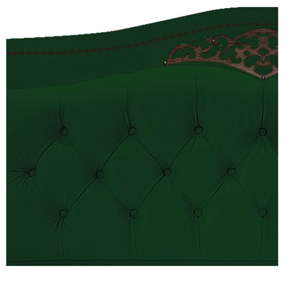 Cabeceira Estofada Yasmim 160 cm Queen Size Suede Verde - Amarena Móveis