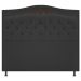 Cabeceira Estofada Yasmim 195 cm King Size Corano Preto - Amarena Móveis