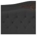Cabeceira Estofada Yasmim 195 cm King Size Corano Preto - Amarena Móveis
