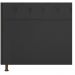 Cabeceira Estofada Yasmim 195 cm King Size Corano Preto - Amarena Móveis