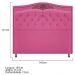 Cabeceira Estofada Yasmim 195 cm King Size Suede Pink - Amarena Móveis