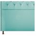 Cabeceira Estofada Yasmim 90 cm Solteiro Suede Azul Tiffany - Amarena Móveis