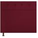 Cabeceira Estofada Yasmim 90 cm Solteiro Suede Bordô - Amarena Móveis
