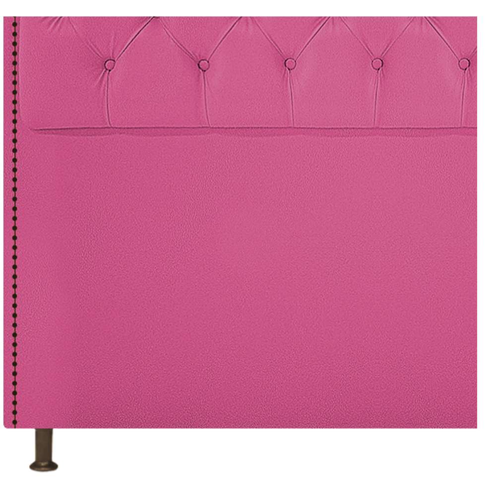 Cabeceira Estofada Yasmim 90 cm Solteiro Suede Pink - Amarena Móveis