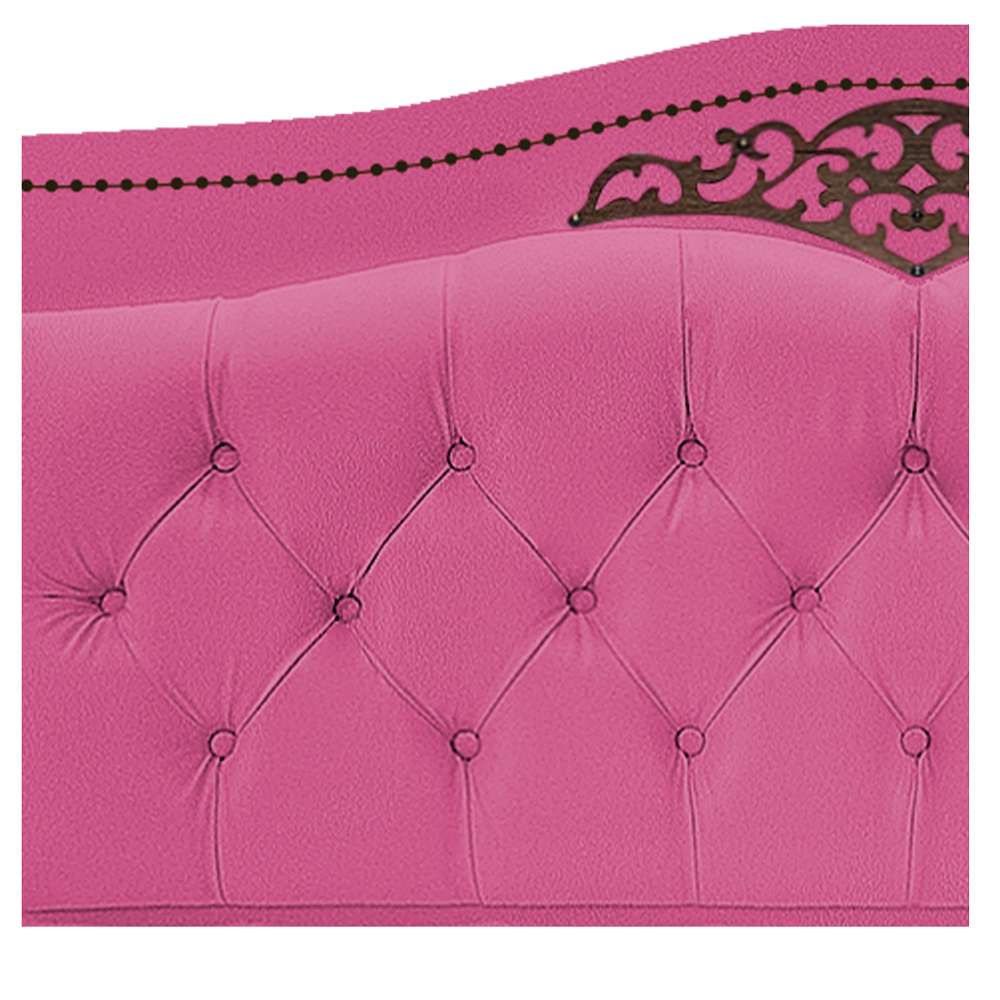 Cabeceira Estofada Yasmim 90 cm Solteiro Suede Pink - Amarena Móveis