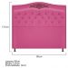 Cabeceira Estofada Yasmim 90 cm Solteiro Suede Pink - Amarena Móveis