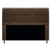 Cabeceira Munique 140 cm Casal Suede Marrom - Amarena Móveis
