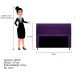 Cabeceira Munique 140 cm Casal Suede Roxo - Amarena Móveis