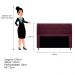 Cabeceira Munique 195 cm King Size Suede Bordô - Amarena Móveis