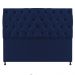 Cabeceira Sofia 140 cm Casal Suede Azul Marinho - Amarena Móveis