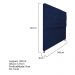 Cabeceira Sofia 140 cm Casal Suede Azul Marinho - Amarena Móveis