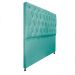 Cabeceira Sofia 140 cm Casal Suede Azul Tiffany - Amarena Móveis