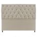 Cabeceira Sofia 140 cm Casal Suede Bege - Amarena Móveis