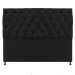 Cabeceira Sofia 140 cm Casal Suede Preto - Amarena Móveis