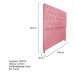 Cabeceira Sofia 140 cm Casal Suede Rosa Bebê - Amarena Móveis