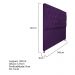 Cabeceira Sofia 140 cm Casal Suede Roxo - Amarena Móveis